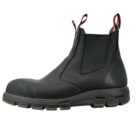 Redback Easy Escape Boots USBBKSC Mens 9.5 US Black Leather Safety Toe Work Shoe - Picture 3 of 12